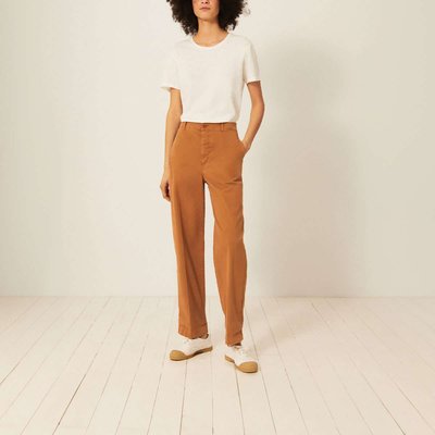 Pantalon chino femme moutarde La Redoute