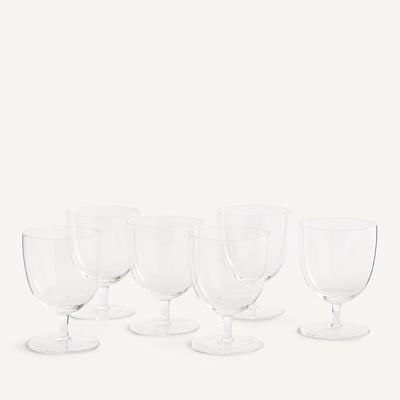 Lot de 6 verres à vin, hauteur 14 cm, JOHA AM.PM