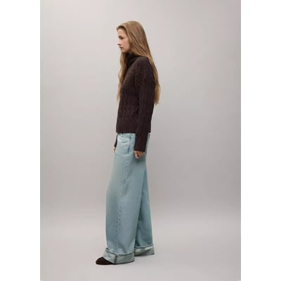 Jean large à revers MANGO TEEN