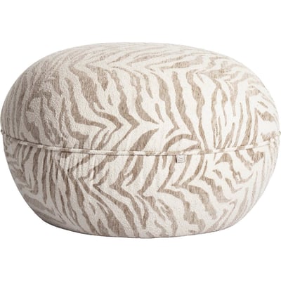 Pouf rond motif tigre RECOLLECTION