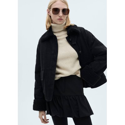 Blouson double face imitation mouton retourné MANGO