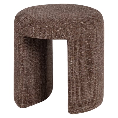 Tabouret rembourré en tissu tissé CHARLIE WOOOD