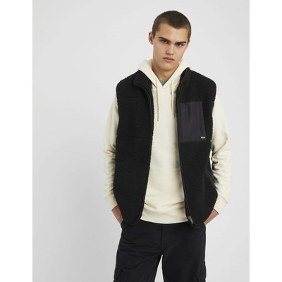Veste sans manche fausse fourrure noire femme La Redoute