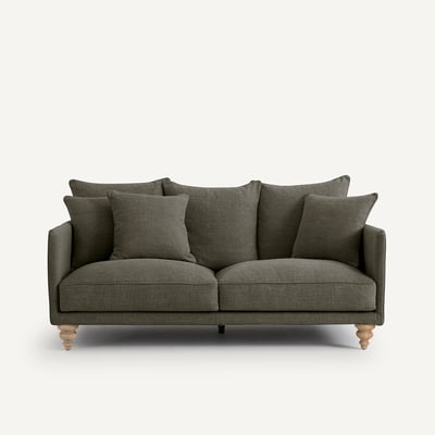 Canapé compact coton et lin, Lazare AM.PM