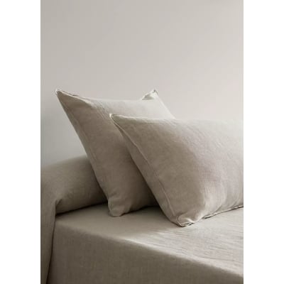 Deux taies d’oreiller lin lavé 50x75 cm MANGO HOME