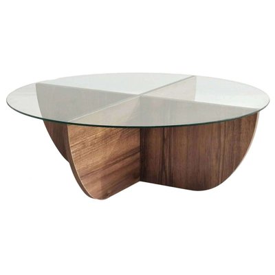 Table basse en verre et aggloméré Lily HANAH HOME