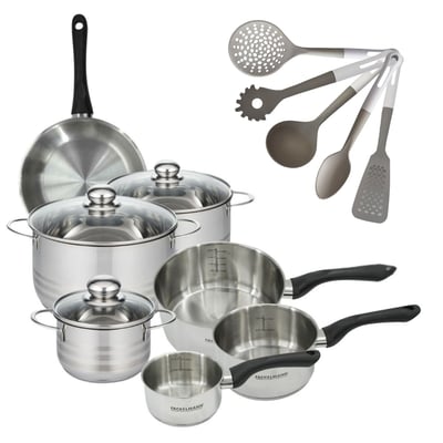 3 faitouts 16/20/24cm + 3 casseroles 12/16/20cm BRILLANT FACKELMANN