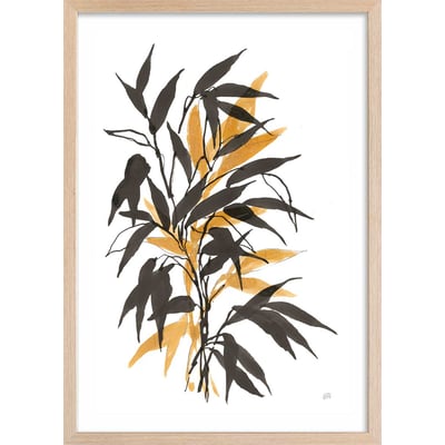 Poster watercolor bambou HEXOA