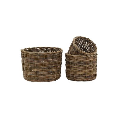 Cache-pots en osier brut (lot de 3) AUBRY GASPARD