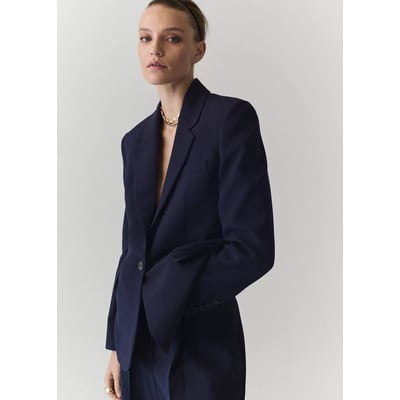 Blazer droit avec poches à rabat MANGO