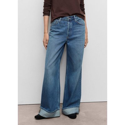 Jean large à revers MANGO