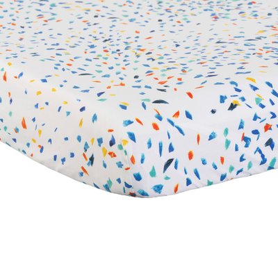 Drap housse coton bio TADAM CARRE BLANC