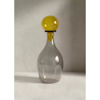 Vase 100 % verre avec bouchon MANGO HOME