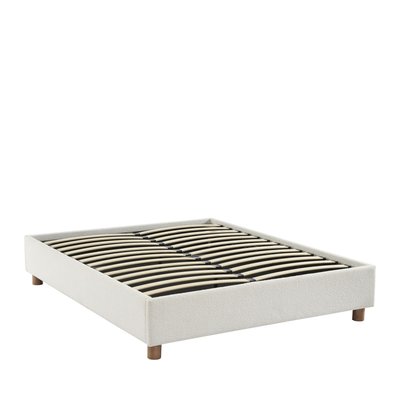 Lit coffre en tissu bouclette 160x200cm - Millo DRAWER