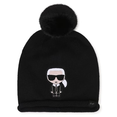 Bonnet à pompom KARL LAGERFELD KIDS