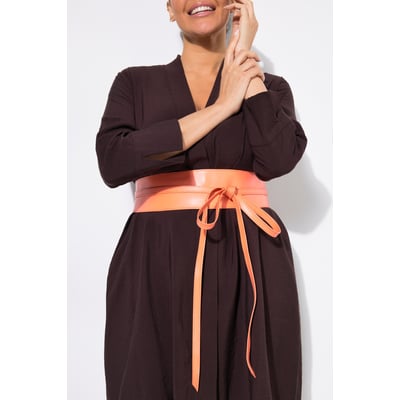 Ceinture en cuir à nouer. Longs rubans ULLA POPKEN
