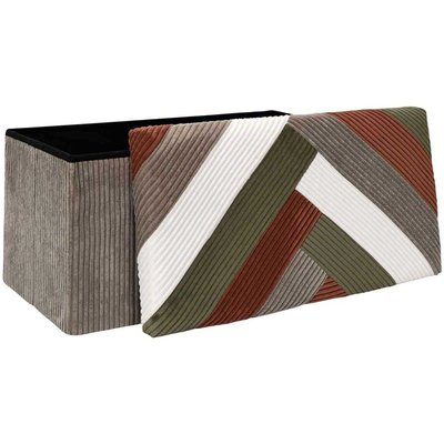 Banc coffre pliable patchwork côtelé Scott CMP