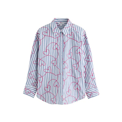 Chemise boyfriend oversize en popeline NEXT