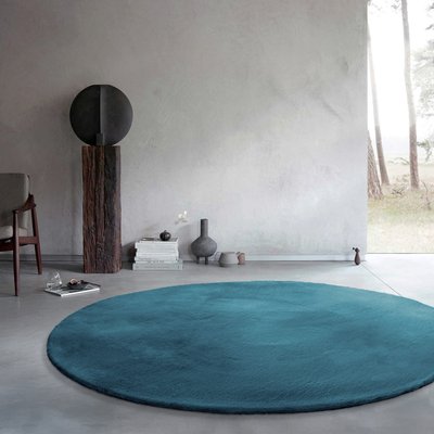 Tapis salon rond doux sensation peau de lapin , ANNA WECON HOME