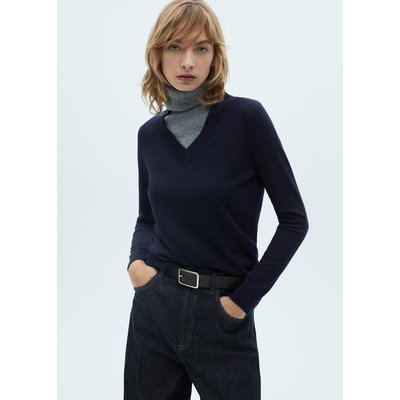 Pull-over maille col en V MANGO