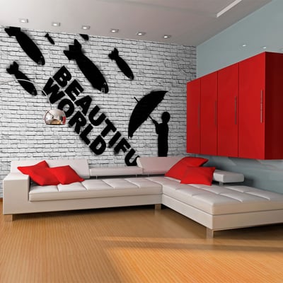 Papier peint intissé panoramique Street art Beautiful World EDEN