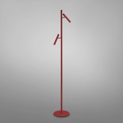 Lampadaire Led Rouge Double Liseuse Blanc Chaud Streak MILLUMINE