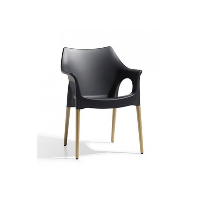 Chaise avec pieds bois naturel - NATURA OLA - vendu à l'unité - déco SCAB DESIGN