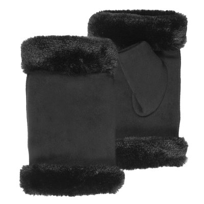 Mitaines avec bordure imitation fourrure ISOTONER