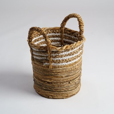 Panier en fibre végétale beige S YVO WANDA COLLECTION