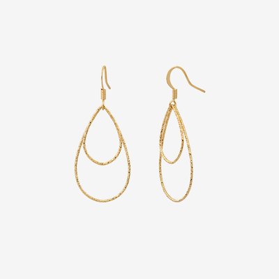 Boucles d'oreilles dorées à l'or fin DISCO CAROLINE NAJMAN