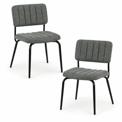 Chaise en tissu design vintage (lot de 2) FAIRLIE PIER IMPORT
