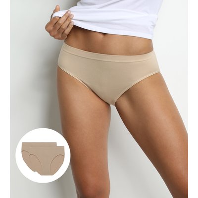Lot de 2 culottes microfibre invisibles Les Pockets Eco DIM