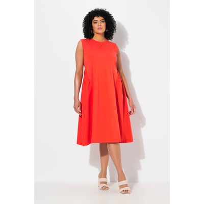 Robe sans manches. Mélange de matières. ULLA POPKEN