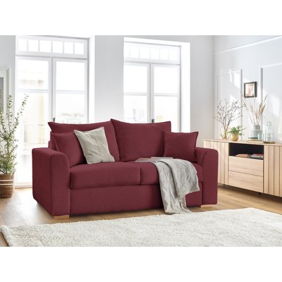 Canapé lit 3 places en tissu bouclette couchage 140x200 cm, AUGUSTIN BOBOCHIC