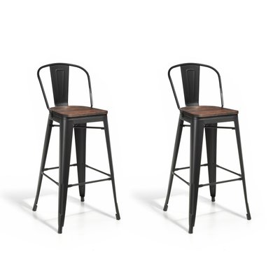 Lot de 2 tabourets de bar hauts, Meet HISPANOHOGAR