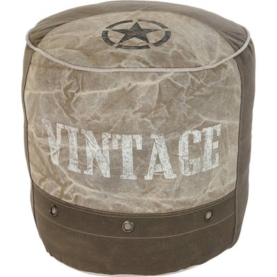 Pouf en coton design étoile vintage RECOLLECTION