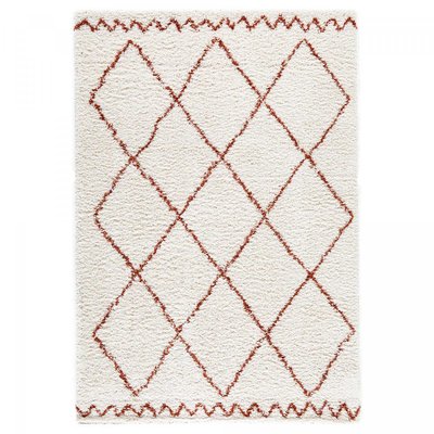 Tapis longs poils shaggy tissé motif berbère HINOU UN AMOUR DE TAPIS