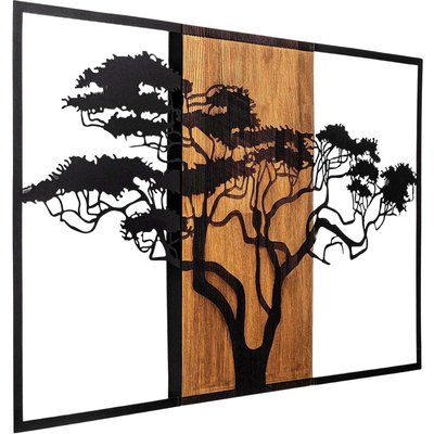 Décoration murale en bois et métal Acacia Tree HANAH HOME