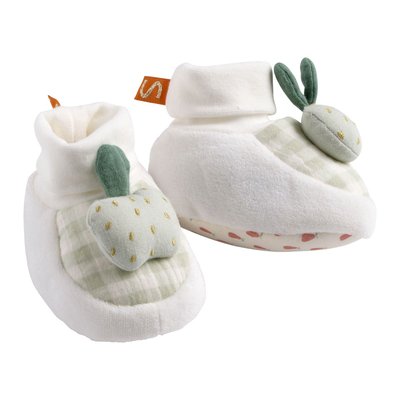 Chaussons bébé en velours SAUTHON