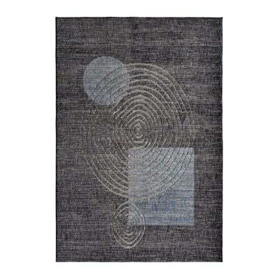Tapis de salon recyclé motif sphère   120X170RECYCLE SPHERE THE DECO FACTORY