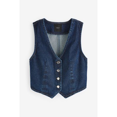 Gilet de costume en denim sans manches NEXT