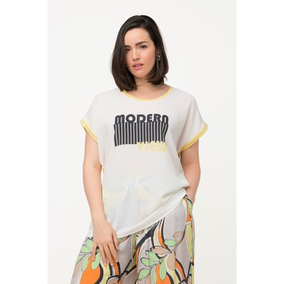 T-shirt, lettrage, oversize, col rond ULLA POPKEN