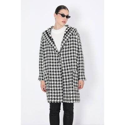 Gilet en pied de coq avec capuche JEAN-MARC PHILIPPE