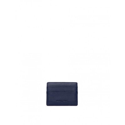 Porte-cartes Marcia en cuir bleu marine INES DE LA FRESSANGE PARIS