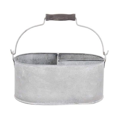 Seau en Zinc 3 compartiments ESSCHERT DESIGN
