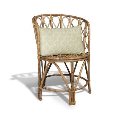 Fauteuil en rotin tressé avec coussin NOW'S HOME