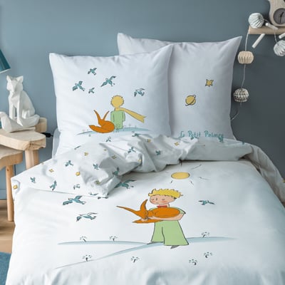 Parure de lit imprimée 100% coton, BIRDS LE PETIT PRINCE