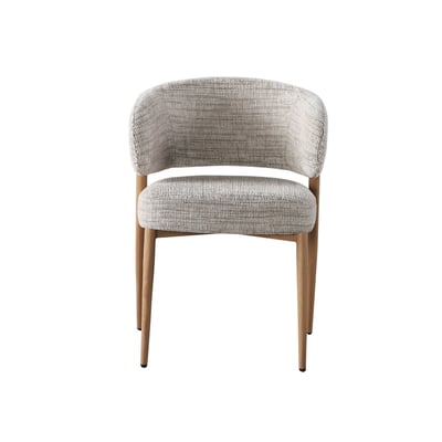 Lot de 2 chaises tissu texturé, RHEA BOBOCHIC