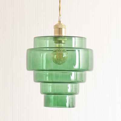 Lora 5-Tier Glass Easy Fit Pendant Lamp Shade SO'HOME