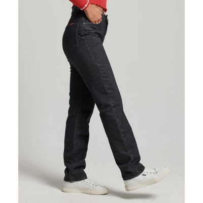 Jean droit à taille haute en coton bio SUPERDRY